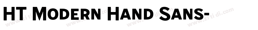 HT Modern Hand Sans字体转换